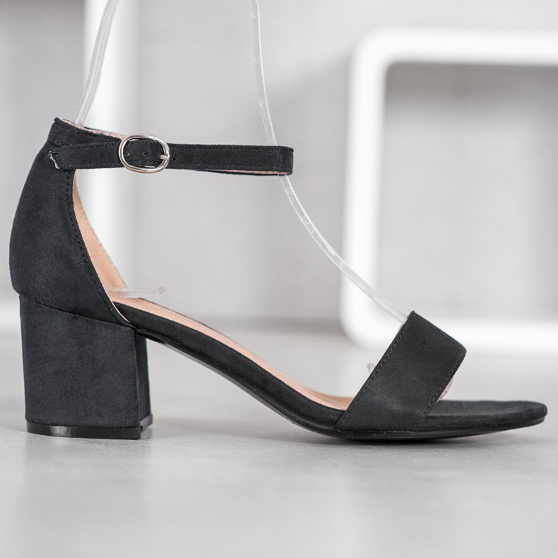 Diamantique Lässige Sandalen an einer Bar schwarz 2