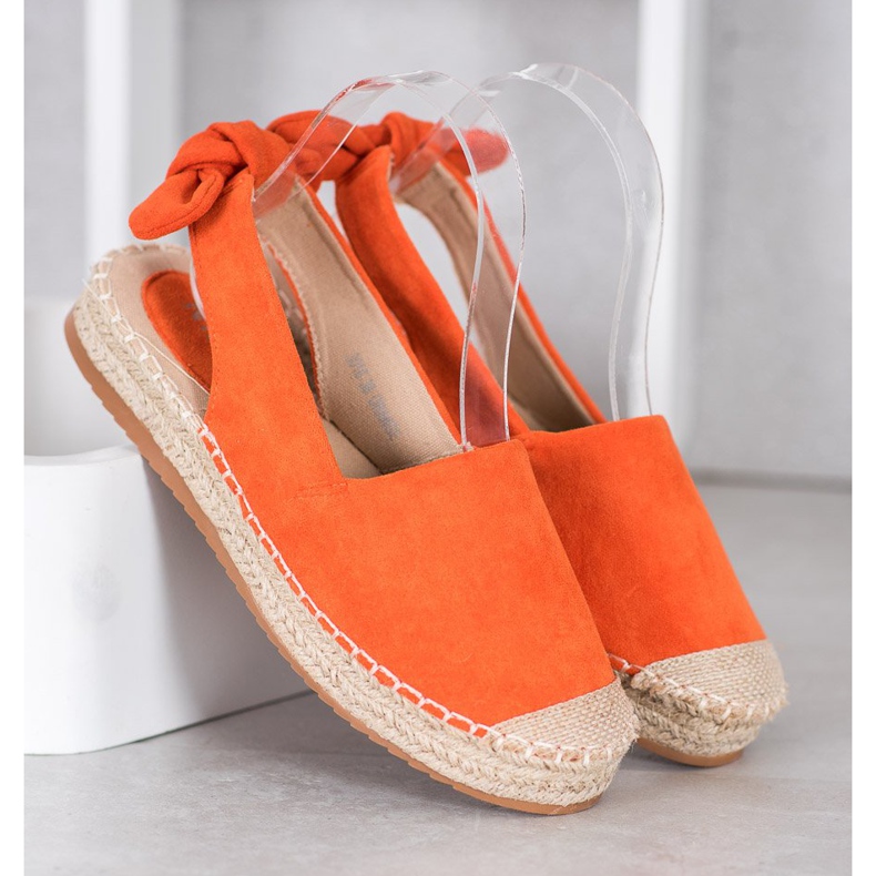 Nio Nio Espadrilles mit entdecktem Absatz orange 1