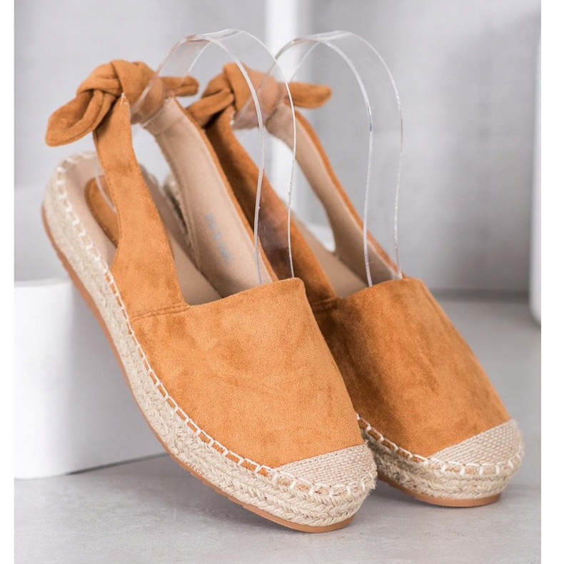 Nio Nio Espadrilles mit entdecktem Absatz braun 2