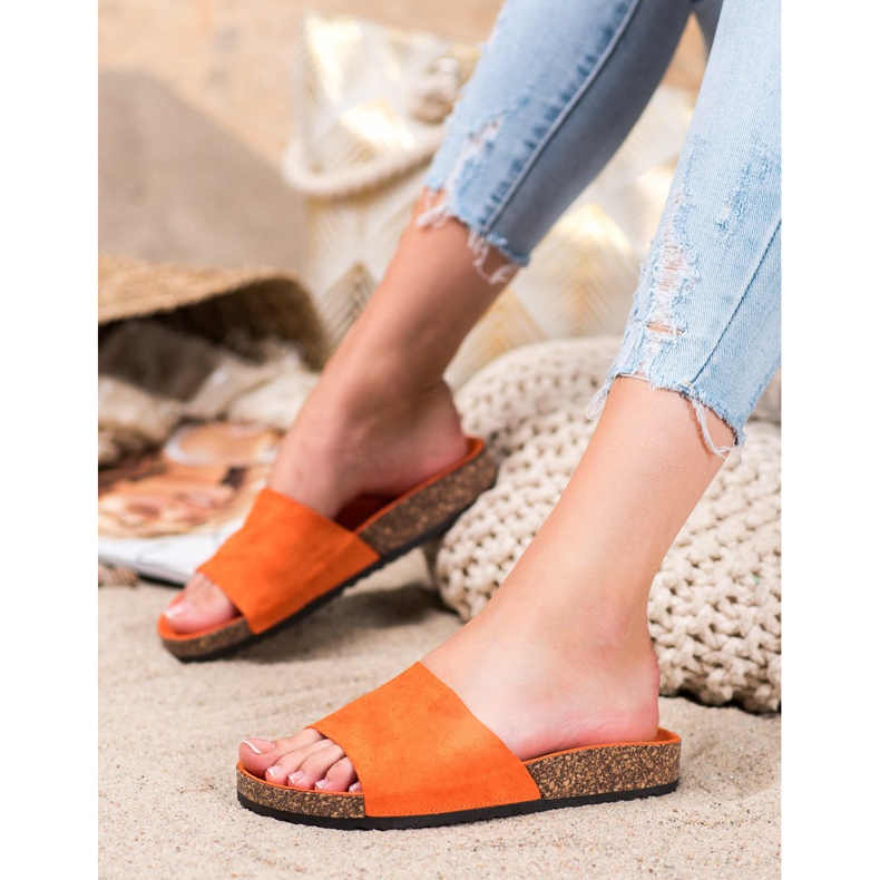 Renda Orangefarbene Hausschuhe 1