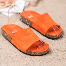 Renda Orangefarbene Hausschuhe 2