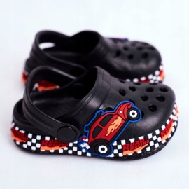 Giolan Kinder Foam Crooks Black Road Racing schwarz rot 2