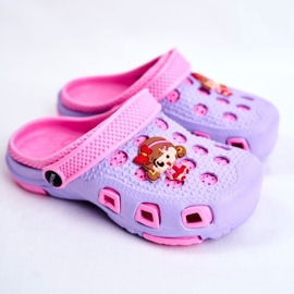 Giolan Kinderhausschuhe Foam Crocs Violet Girl lila rosa 1