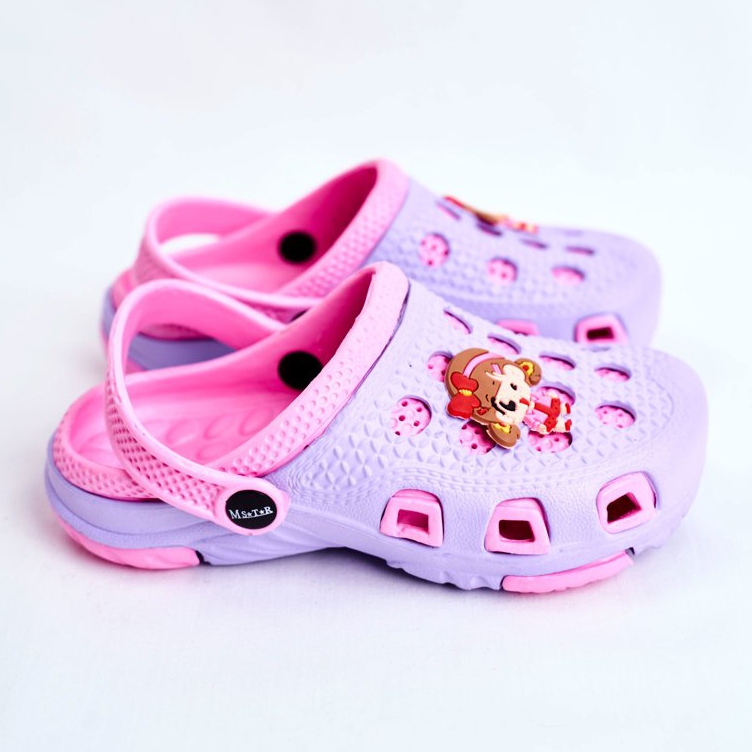 Giolan Kinderhausschuhe Foam Crocs Violet Girl lila rosa 2