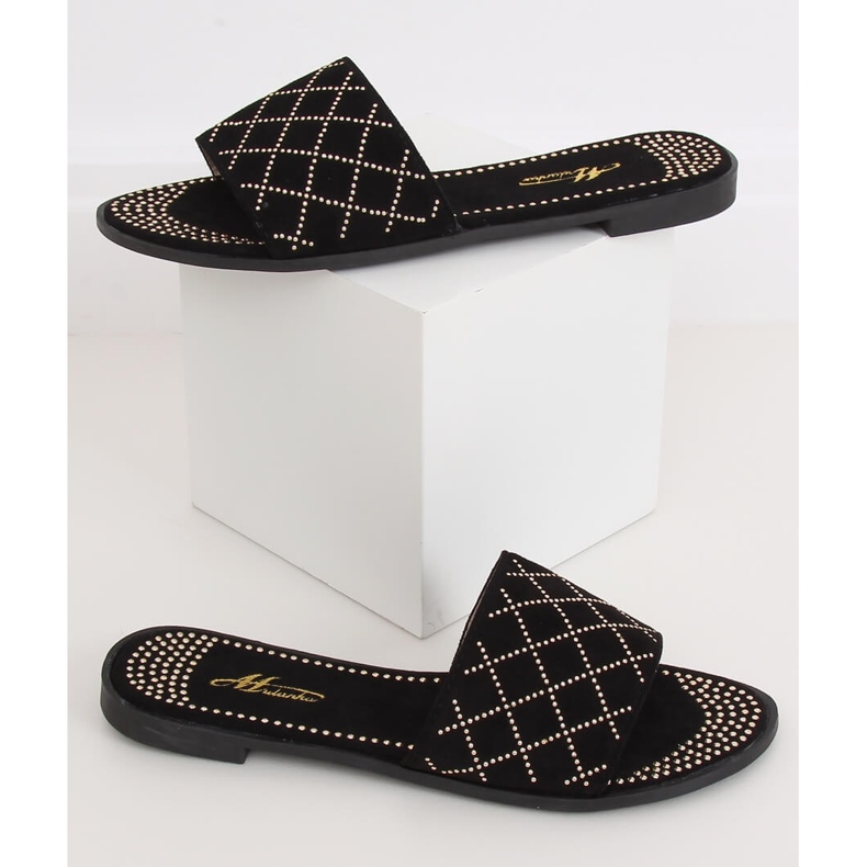 Schwarze Damenschuhe schwarz Q-85 Schwarz 2