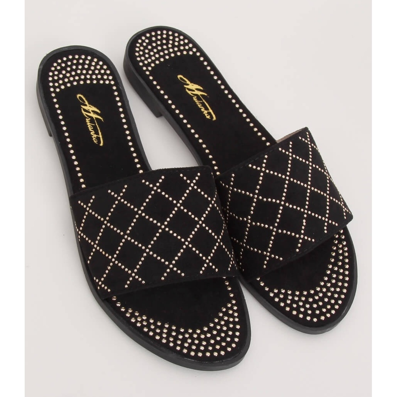 Schwarze Damenschuhe schwarz Q-85 Schwarz 1