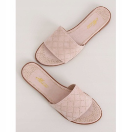 Rosa Damen-Pantoffeln Q-85 Rosa 1