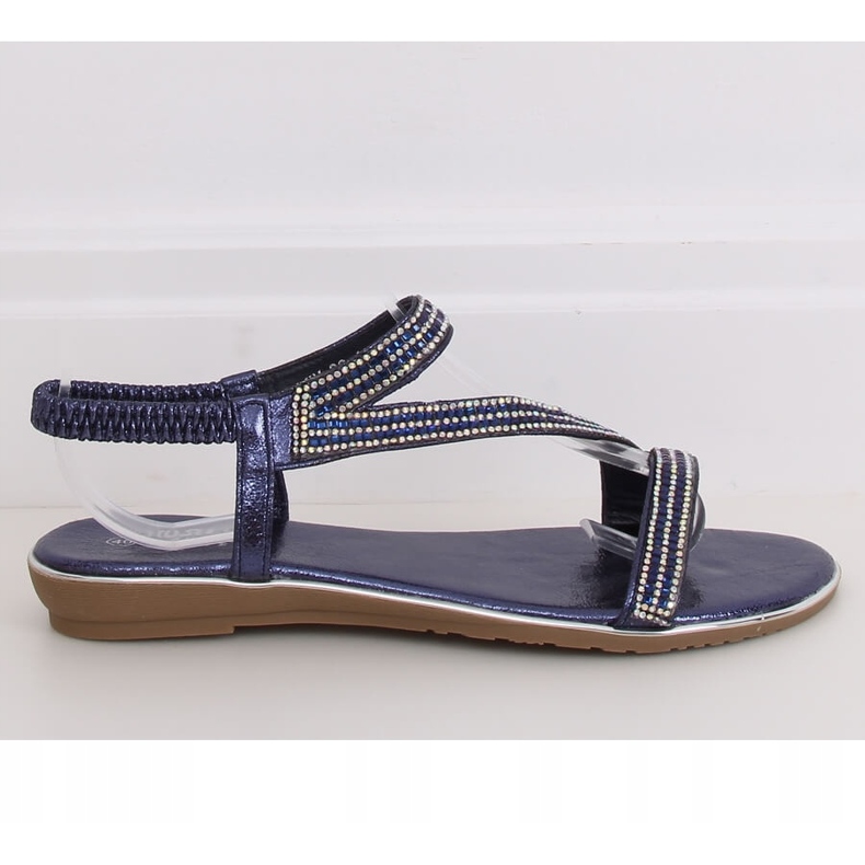 KM-33 Blaue asymmetrische marineblaue Sandalen navy blau 2