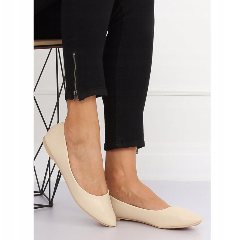 Beige Ballerinas für Damen CC108 Beige 2