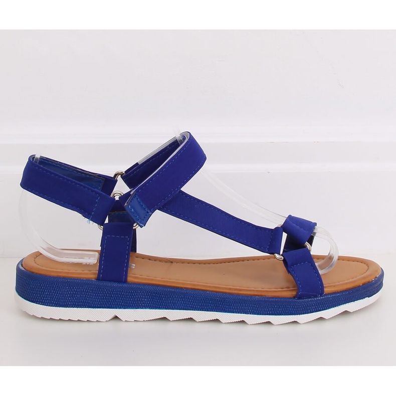 Marineblaue Damensandalen WS9027 DK.BLUE navy blau 2