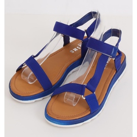 Marineblaue Damensandalen WS9027 DK.BLUE navy blau 1