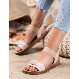 SHELOVET Slip-on-Sandalen braun 1