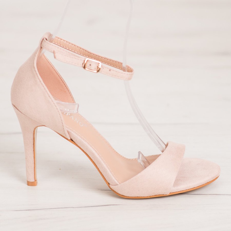 SHELOVET Klassische Wildleder-Heels braun 2