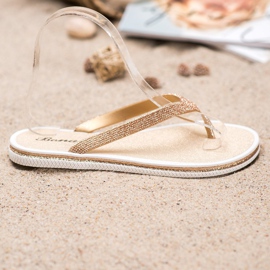 Bona Flip-Flops mit Glitzer gelb 2