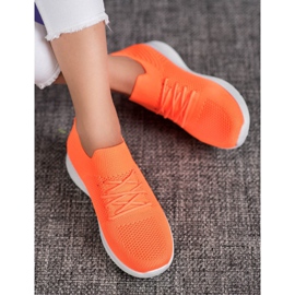 SHELOVET Niedrige Sportschuhe orange 1