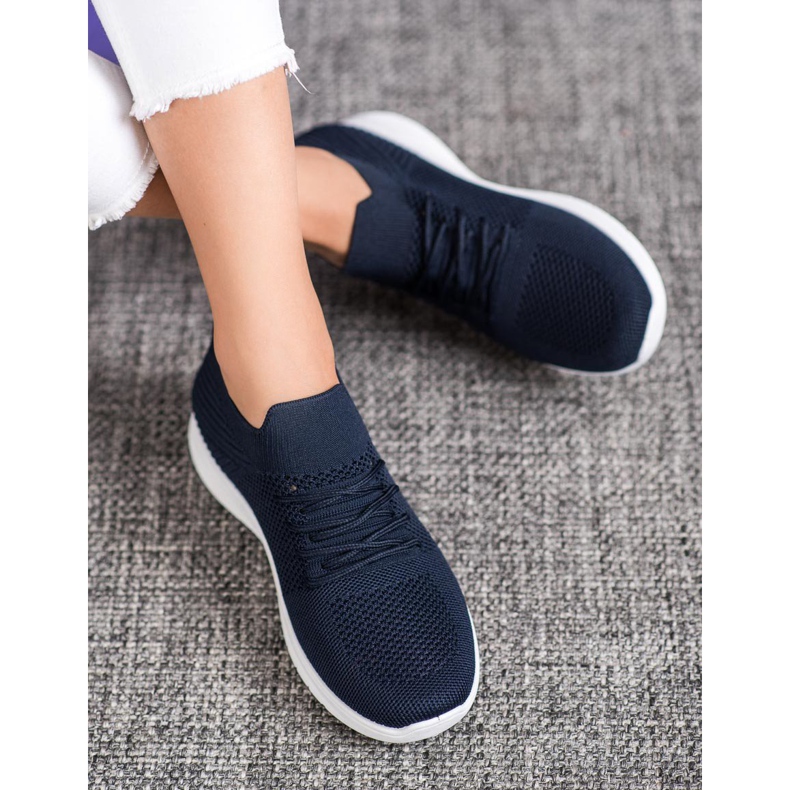 SHELOVET Niedrige Sportschuhe marineblau 1
