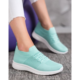 SHELOVET Niedrige Sportschuhe grün 1