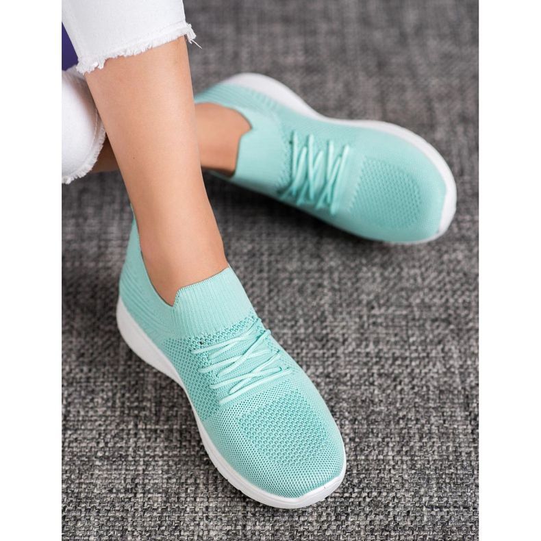 SHELOVET Niedrige Sportschuhe grün 2