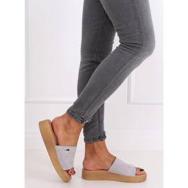 Grau Damen Hausschuhe Grau G-576 Grau 2