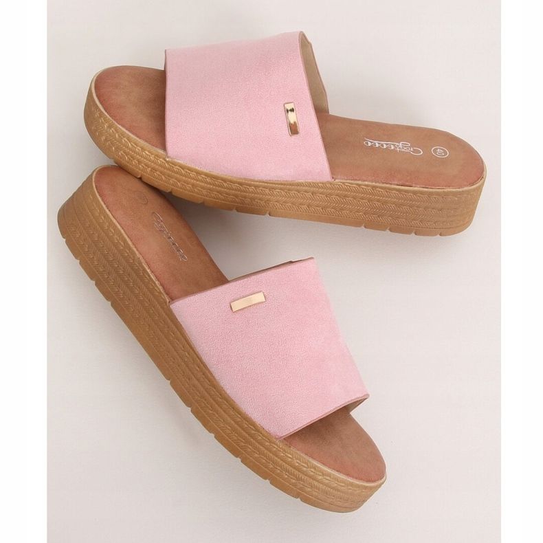 Rosa Damen-Pantoffeln G-576 Rosa 1