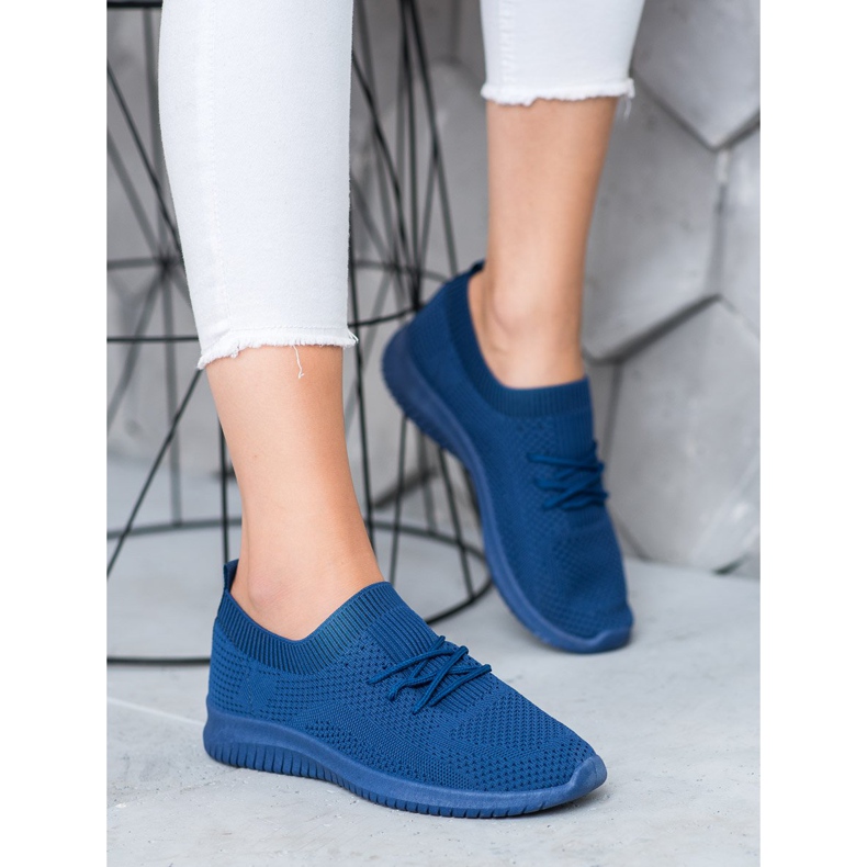 SHELOVET Niedrige Sportschuhe blau 1