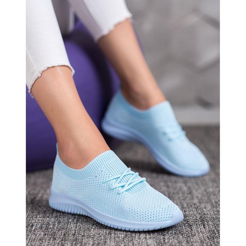 SHELOVET Niedrige Sportschuhe blau 2