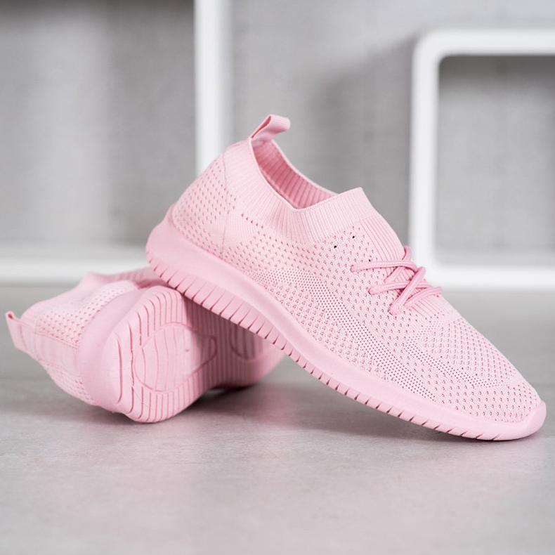 SHELOVET Niedrige Sportschuhe rosa 2