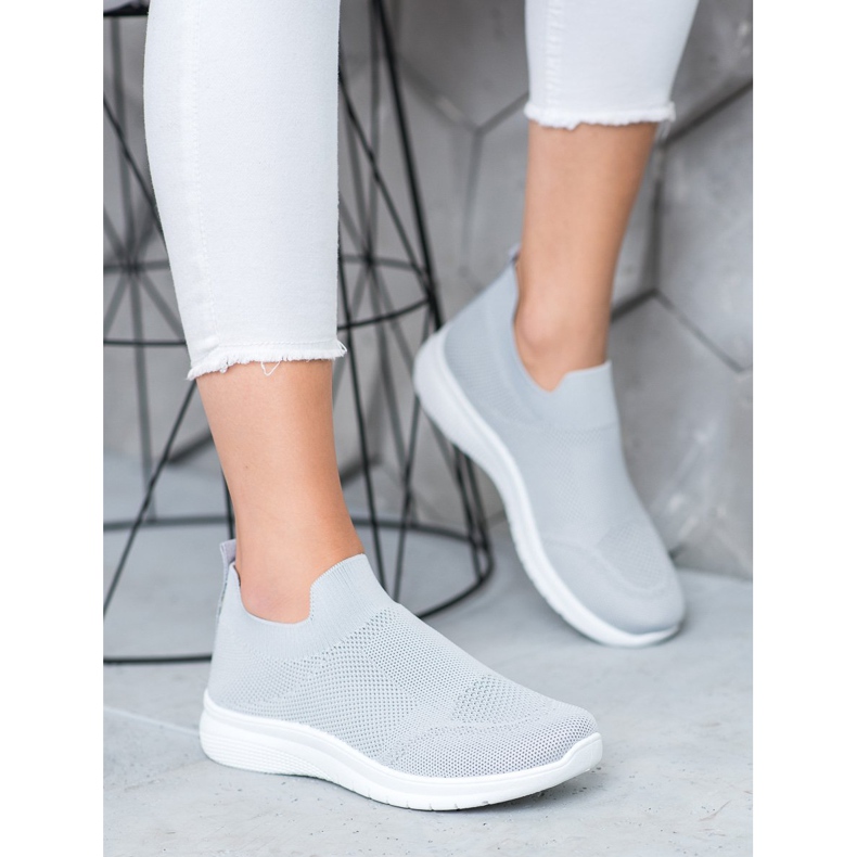 SHELOVET Slip-on-Sneakers grau 1