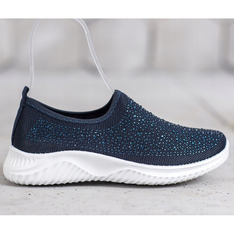 Super Mode Sportschuhe mit Kristallen blau 2