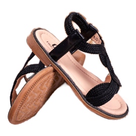 FRROCK Schwarze Lamado Sandalen für Kinder 3