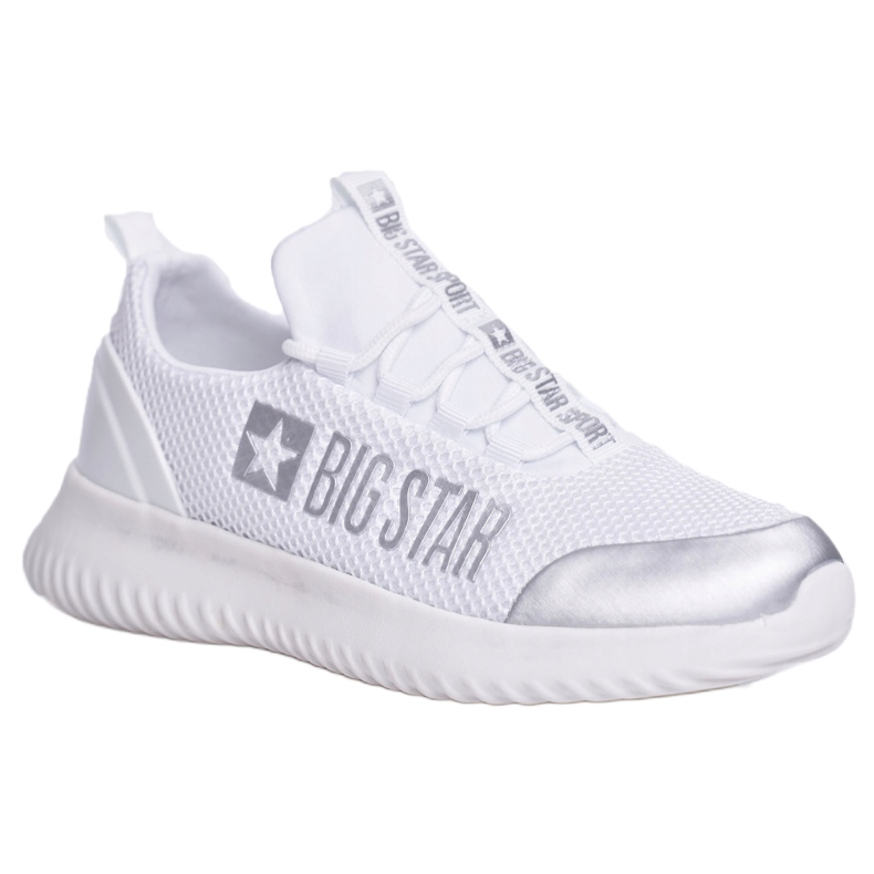 Damen Sportschuhe Big Star Weiß FF274A410 grau 3