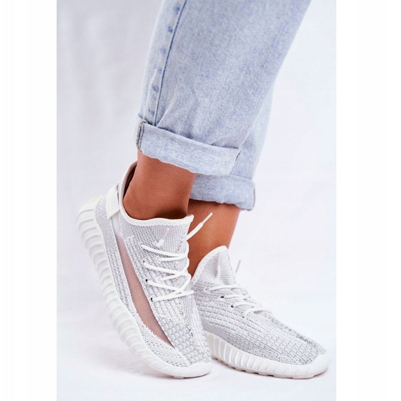 Damen Sportschuhe, leicht, luftig Silber Lumiere grau 1