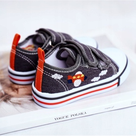 PL1 Kinder Sneakers Grau Nimalo Klettverschluss 3