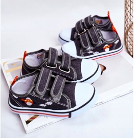 PL1 Kinder Sneakers Grau Nimalo Klettverschluss 4