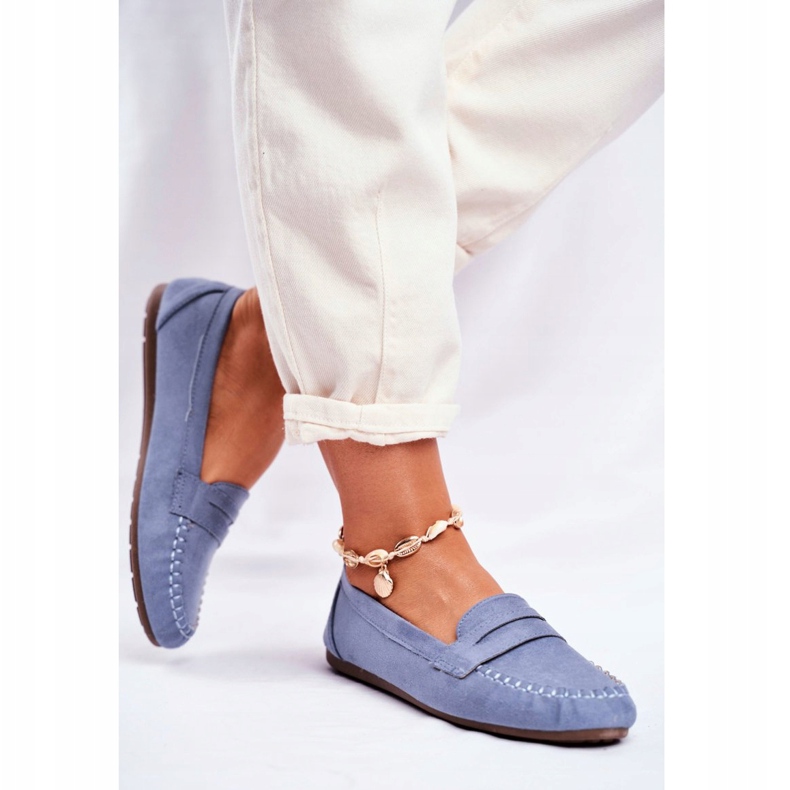 PS1 Damen Slipper Stoff Blau Panay 2