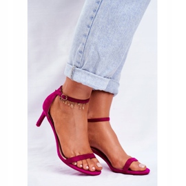 PS1 Damen Sandalen mit klassischem Absatz Fuchsia Mintore rosa 1