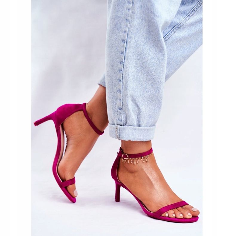 PS1 Damen Sandalen mit klassischem Absatz Fuchsia Mintore rosa 2