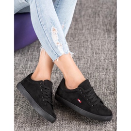 SHELOVET Sportschuhe aus Wildleder schwarz 2