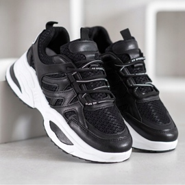 SHELOVET Bequeme schwarze Turnschuhe 2