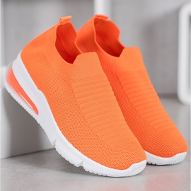 SHELOVET Orange Turnschuhe 1