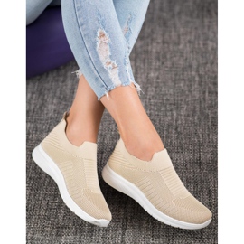 SHELOVET Slip-On Schuhe aus Textil braun 1