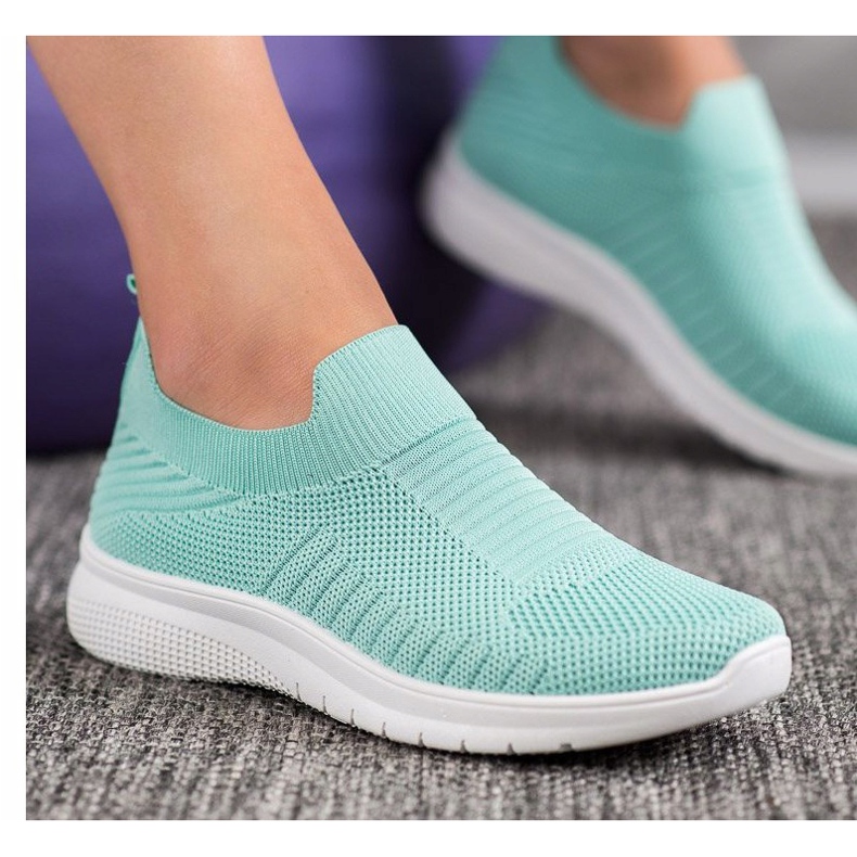 SHELOVET Slip-On Schuhe aus Textil mehrfarbig grün 1