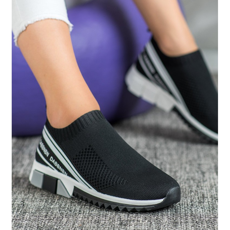 SHELOVET Textile Sportschuhe weiß schwarz 2