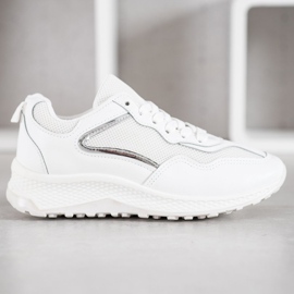 SHELOVET Klassische weiße Turnschuhe grau 2