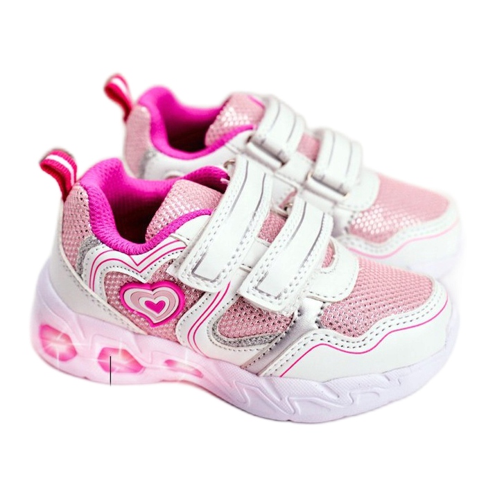Evento Leuchtende Sportschuhe NEWS 20DZ55-1778 weiß rosa grau 1