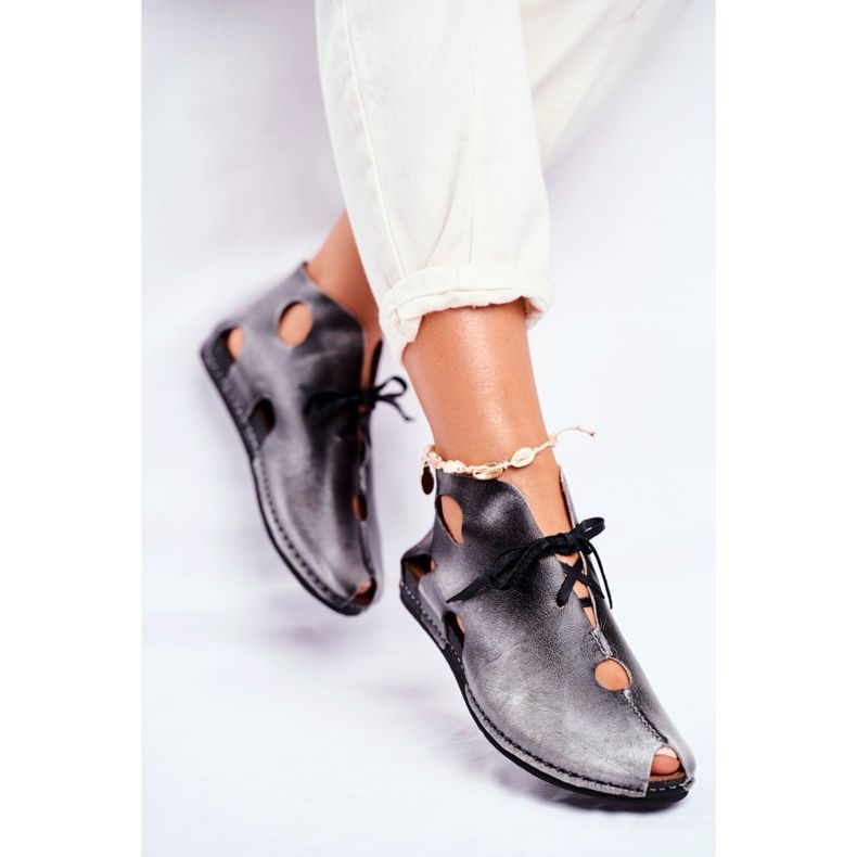 Damen Brogues Maciejka Popiel 03426-03 grau 2