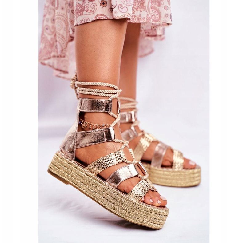 PS1 Damen Sandalen auf der Espadrilles Golden Eromica Platform 2