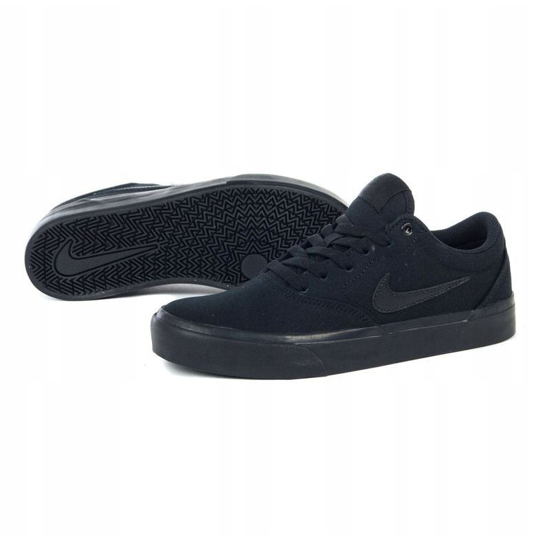Nike Sb Charge Cnvs Jr CQ0260-005 Schuhe schwarz grau 1