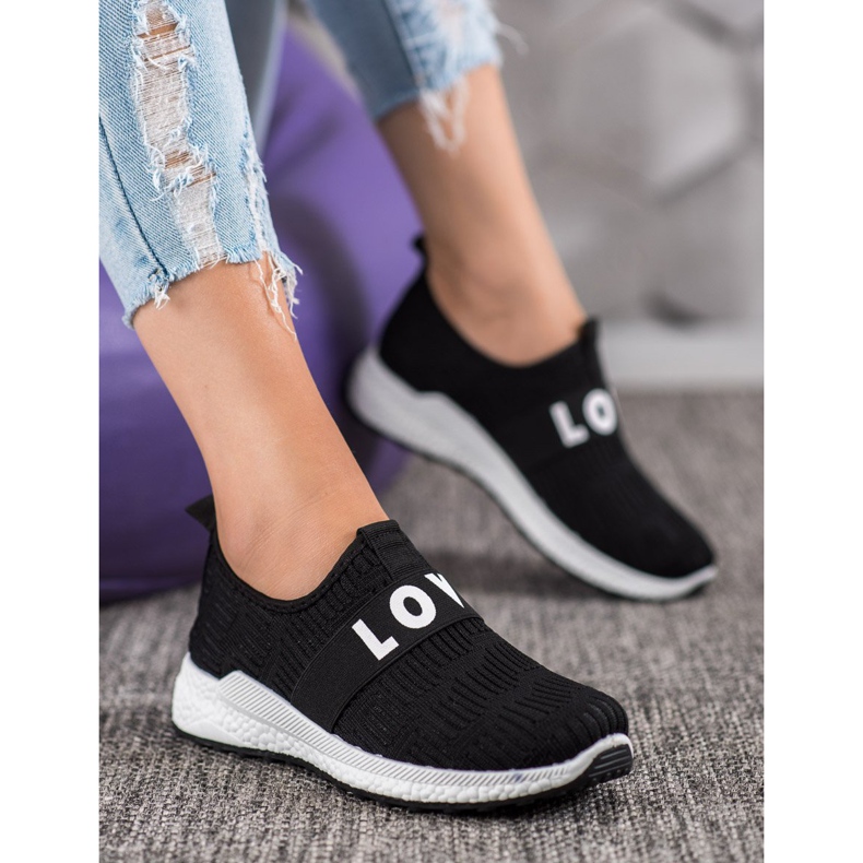 SHELOVET Love Slip-On Schuhe schwarz 1