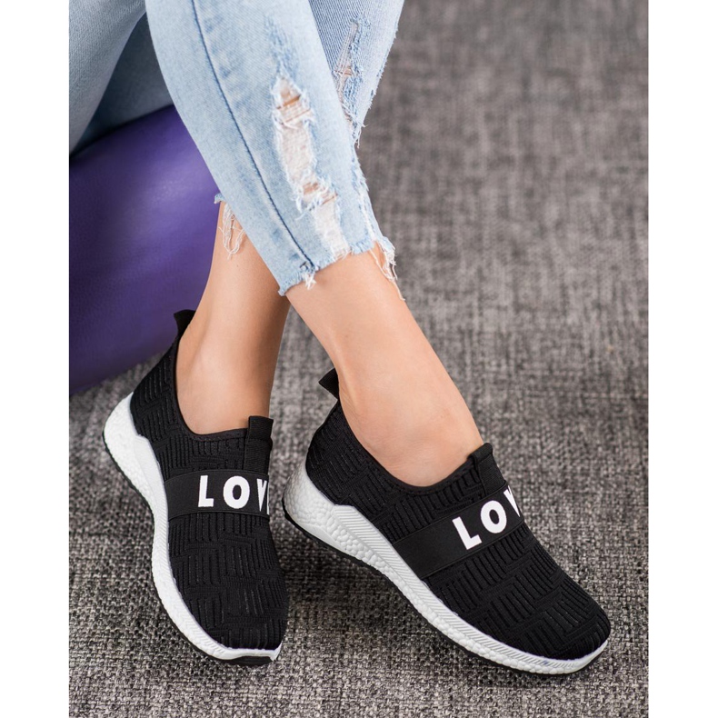 SHELOVET Love Slip-On Schuhe schwarz 2